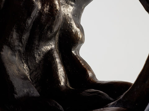 Looking Through - Bronze Sculpture