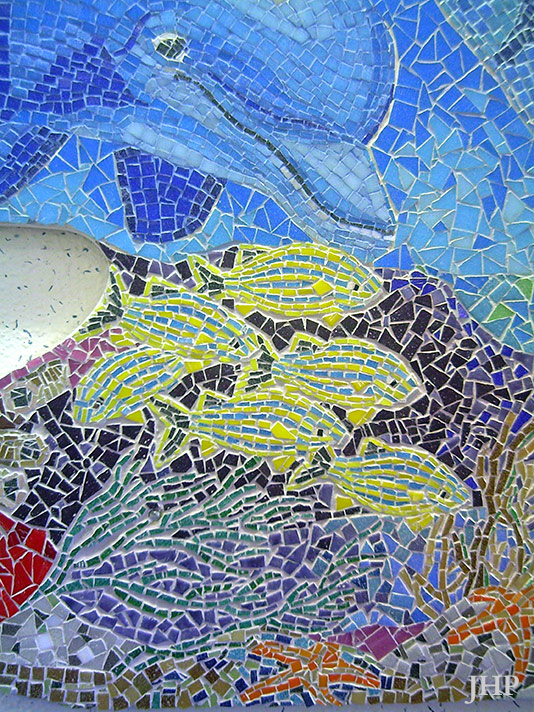 Glass tile mosaic commission